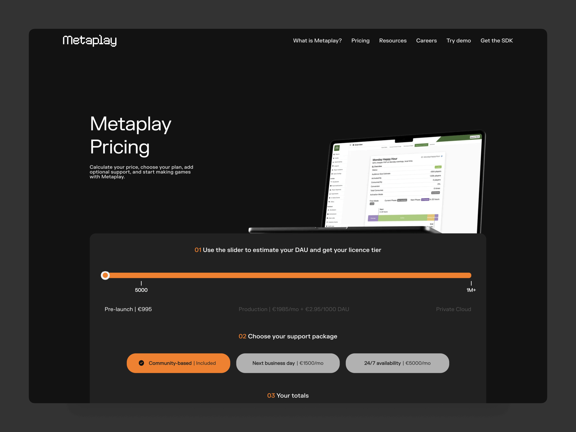 Metaplay Pricing